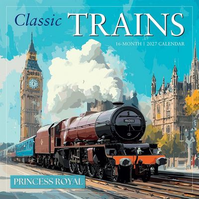 2027 Classic Trains Wall Calendar