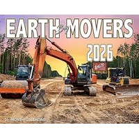 Earth Movers 2026 Wall Calendar