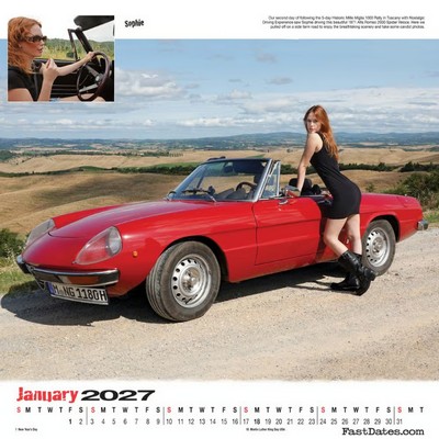 Garage Girls 2027 Wall Calendar