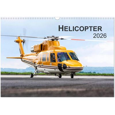 Helicopter 2026 Wall Calendar