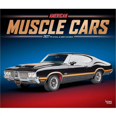 American Muscle Cars 2027 Deluxe Wall Calendar