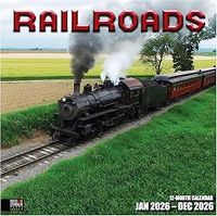 Railroads 2026 Wall Calendar