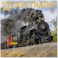 Steam Trains 2026 Wall Calendar