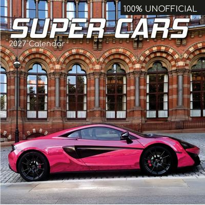 Super Cars 2027 Wall Calendar
