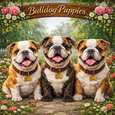 Bulldog Puppies Calendars