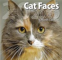 Cat Faces 2026 Wall Calendar