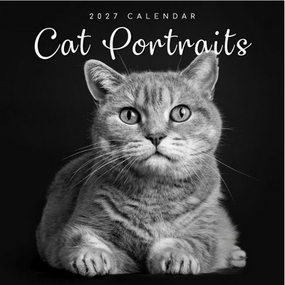 Cat Portraits 2027 Wall Calendar