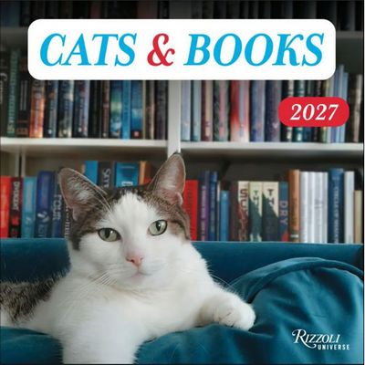 Cats and Books 2027 Wall Calendar