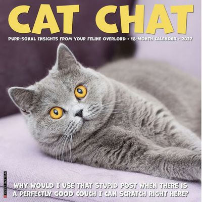 Cat Chat 2027 Wall Calendar
