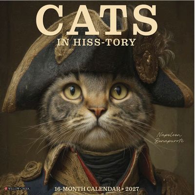 Cats in Hiss-tory 2027 Wall Calendar