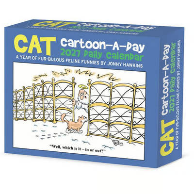 Cat Cartoon A Day 2027 Desk Calendar
