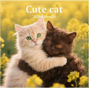 Cute Cat 2026 Wall Calendar