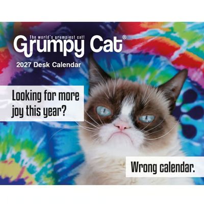 Grumpy Cat 2027 Desk Calendar