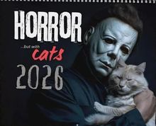 Horror but with Cats 2026 Calendar