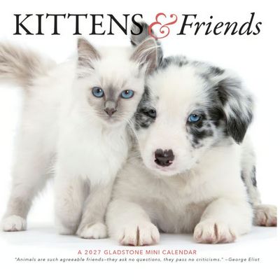 Kittens and Friends 2027 Mini Wall Calendar