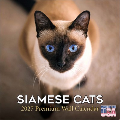 Siamese Cats 2027 Wall Calendar