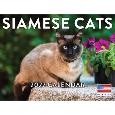 Siamese Cats 2027 Wall Calendar