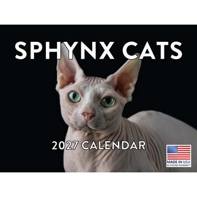 Hairless Cats 2027 Wall Calendar