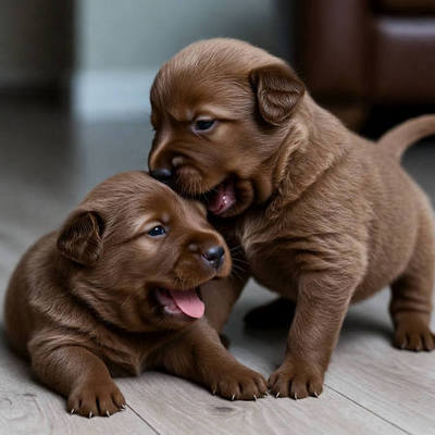 Chocolate Labrador Retriever Puppies Calendars