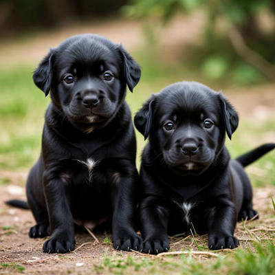 Black Labrador Retriever Puppy Calendars