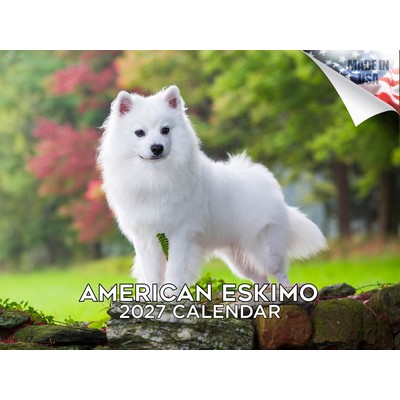American Eskimo 2027 Wall Calendar