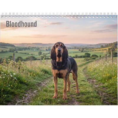 Bloodhounds 2027 Wall Calendar