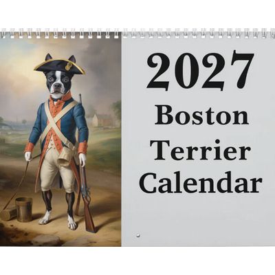 Boston Terriers 2027 Wall Calendar