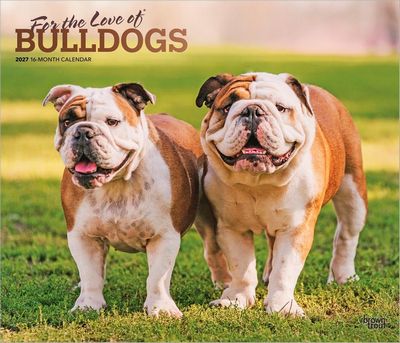 For the Love of Bulldogs 2027 Wall Calendar
