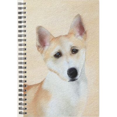 Canaan Dog Painting - Cute Original Dog Art Planner
