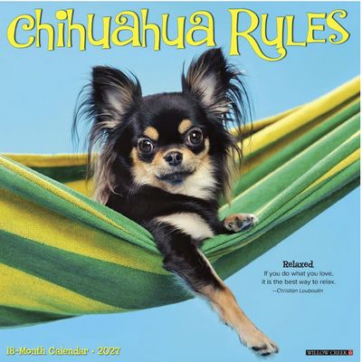 Chihuahuas Rules 2027 Wall Calendar