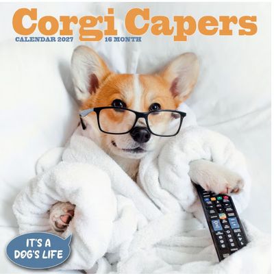Corgi Capers 2027 Wall Calendar