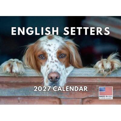 English Setter 2027 Wall Calendar