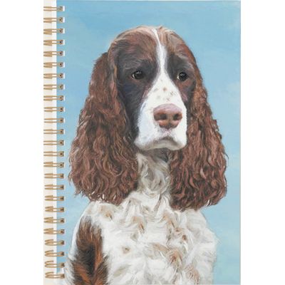 English Springer Spaniel Painting Original Dog Art Planner