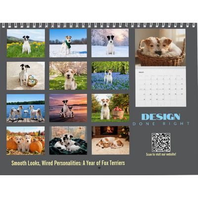 Fox Terriers Wire & Smooth 2027 Wall Calendar