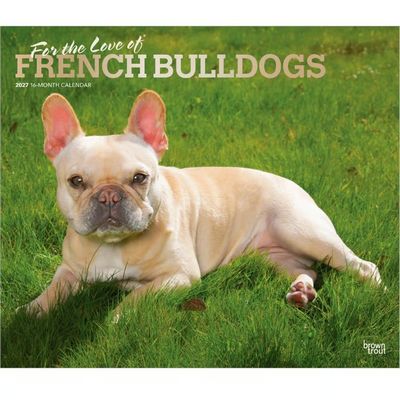 For the Love of French Bulldogs 2027 Wall Calendar