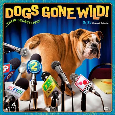Dogs Gone Wild 2027 Wall Calendar