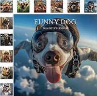 Funny Dogs 2026 Wall Calendar