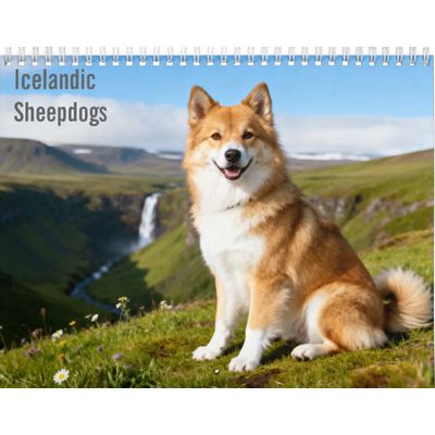 Icelandic Sheepdogs 2027 Wall Calendar