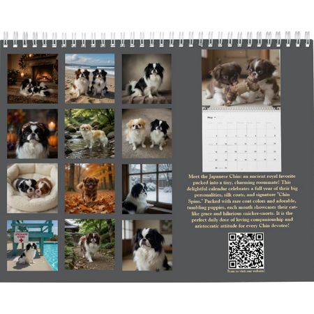Japanese Chin 2027 Calendar