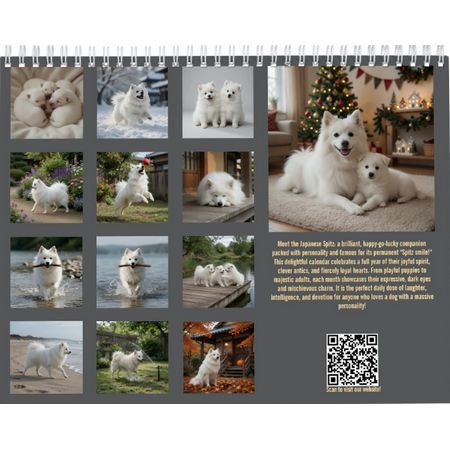 Japanese Spitz 2027 Calendar