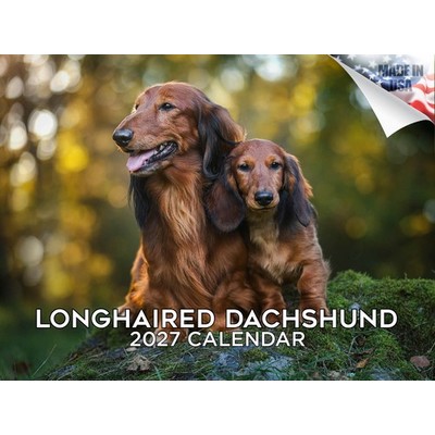 Longhaired Dachshunds 2027 Wall Calendar