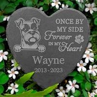 Personalized Miniature Schnauzer Memorial Stone 2026 Calendar