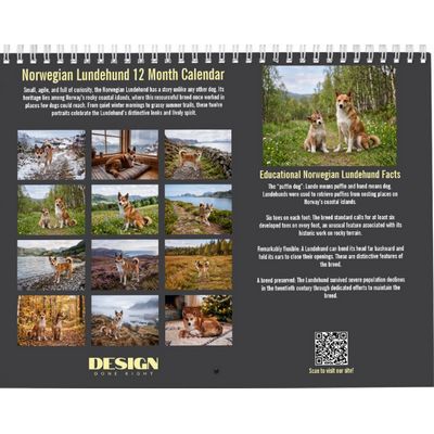 Norwegian Lundehund 2027 Calendar