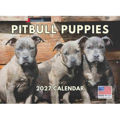 Pit Bull Puppies 2027 Calendar