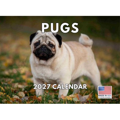 Pugs 2027 Wall Calendar