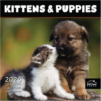 Puppies and Kittens 2026 Calendar