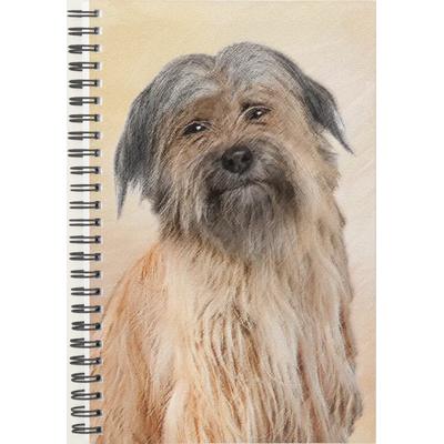Pyrenean Shepherd Painting - Cute Original Dog Art Planner