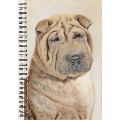Shar Pei Painting - Cute Original Dog Art Planner