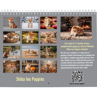 Shiba Inu Puppies 2027 Calendar