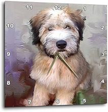 Soft Coated Wheaten Terrier Wall Clock 2026 Calendar